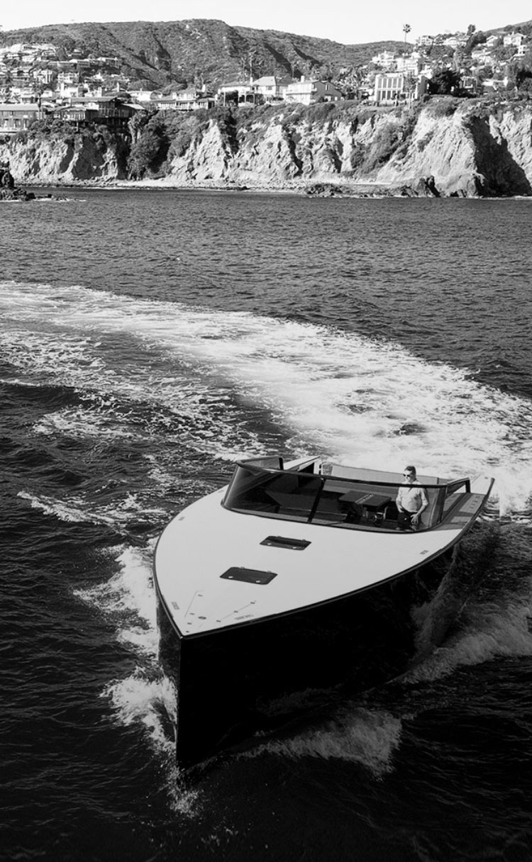 Jeff Gordon on a VanDutch luxury yacht