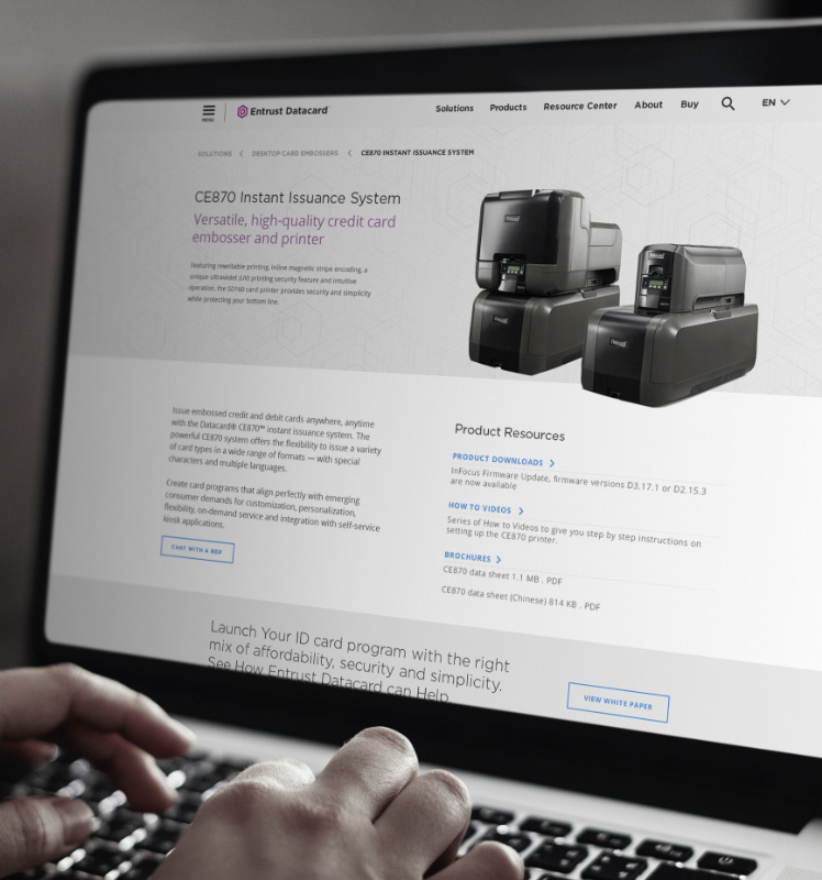 Entrust Datacard product page
