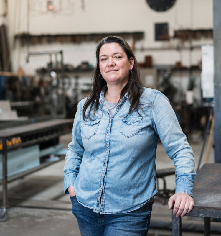 Woman in factory